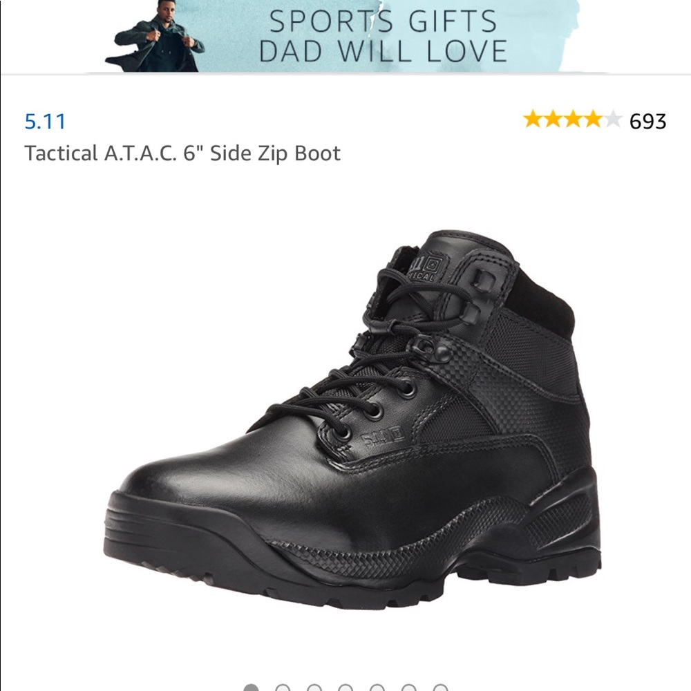 Men’s 5.11 Tactical A.T.A.C. 6” side zip boot